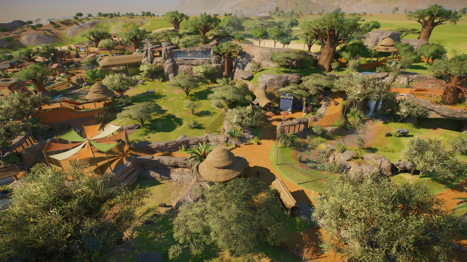 Planet Zoo 2 aquarium habitat build in the game's editor